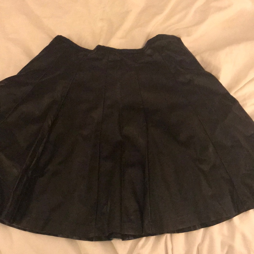Black pleather skirt